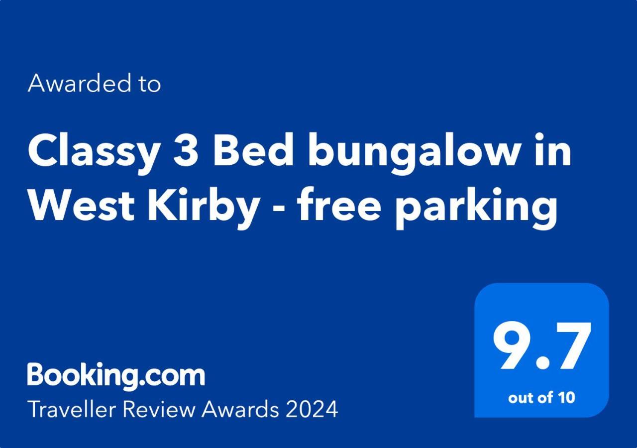 Cosy 3Bed Bungalow In West Kirby, Free Parking Frankby Exteriör bild
